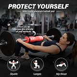 KK Barbell Squat Pad Extra Thick NBR Foam Red Non-Slip Hip Thrust Pad view 2