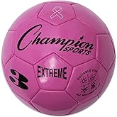 Champion Sports Extreme Series Soccer Ball – Sizes 3, 4, 5, Soft Touch, All Weather, High Air Retention, Youth & Adult League Balls for Training, Games, Outdoor & Indoor Play, Multiple Colors