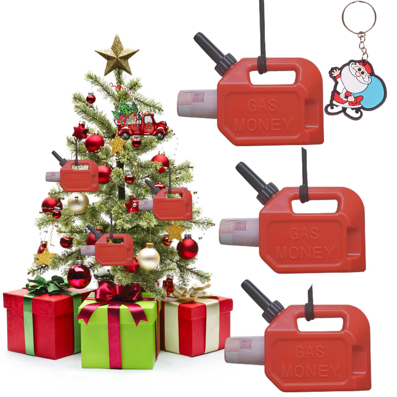 Photo 1 of 2025 Gas Can Ornament - A Fun and Festive Christmas Money Holder to Enhance Your Tree Ornaments?3pcs?