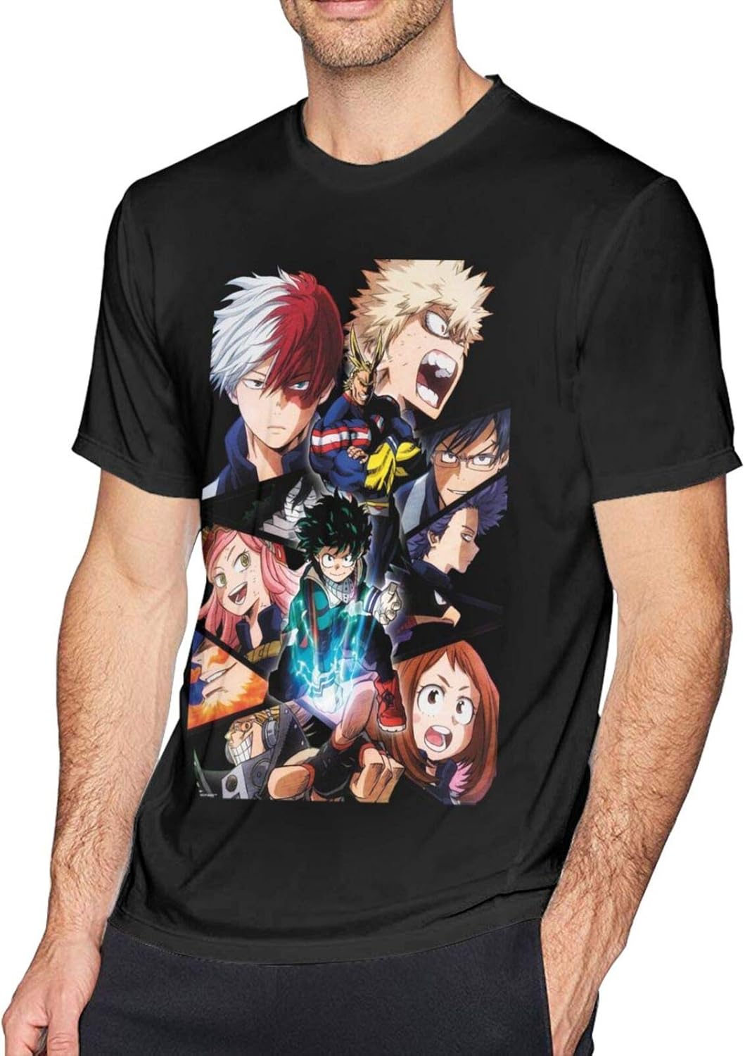 My Hero Academia Men's Fashion Round Neck Short Sleeve T Shirt XxLarge