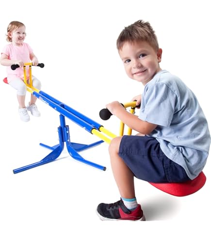 Amazon.com: Plum® Rotating See Saw - Purple/Teal : Toys & Games