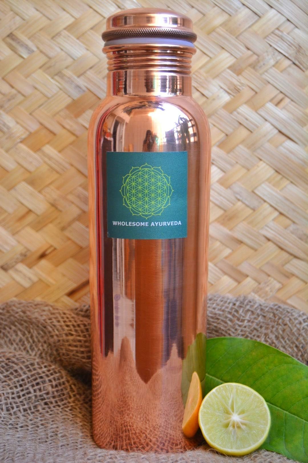 Wholesome Ayurveda Copper Water Bottle (900 ml)