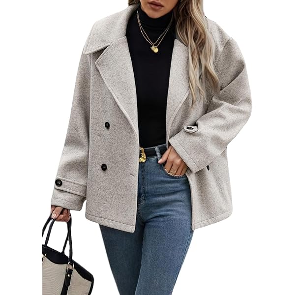 Amazon.com: IDEALSANXUN Wool Coats for Women 2025 Fall Jackets
