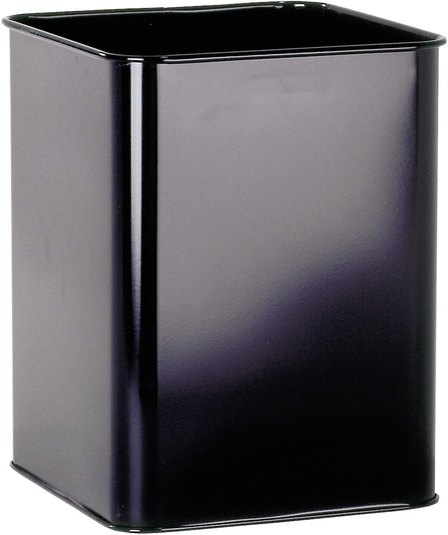 Durable 331501 Papierkorb Metall eckig 18,5 Liter, schwarz