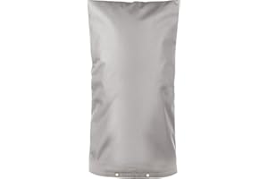 ANGOONI Upgraded 18" W x 34" H Backflow Preventer Cover Aluminum Foil (5℉) - Industrial 600D Winter Sprinkler Valve Covers for Outside, Anti-UV Winter-Freeze Irrigation Covers, Gray