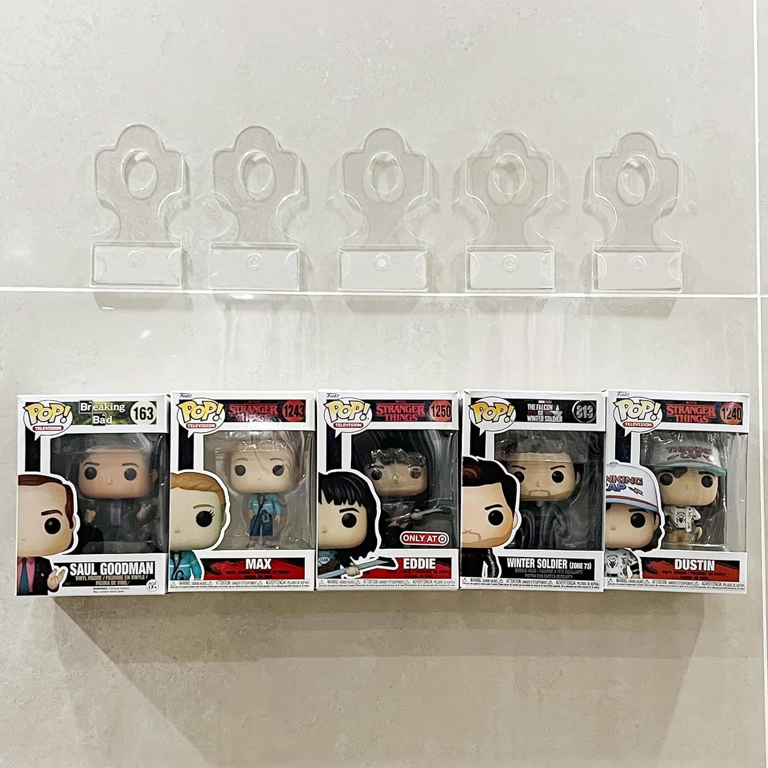 SDYAR 10 Pack Acrylic Floating Shelves for in-The-Box Funko Pop Figures, Display Case for Boxed Characters, Display Ledge Shelves for Bedroom decor, Living Room
