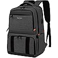 RUCYEN Lunch Backpack, Insulated Cooler Backpack Lunch Box for Men Women, 15.6 Inches RFID Blocking Laptop Backpack with USB Port Lunch Bag for Work Travel Black