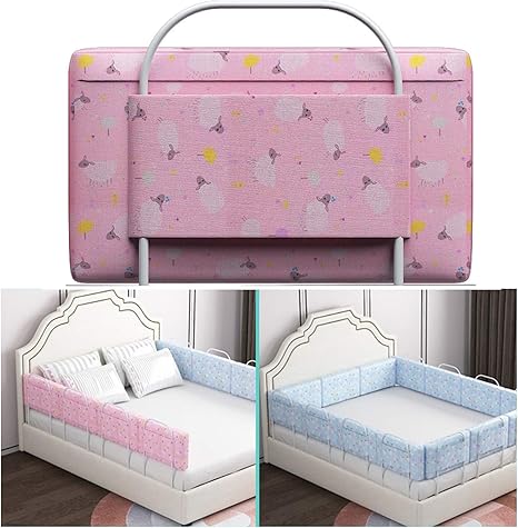 Amazon Co Jp ベッドレールガード 子供のバッフルフェンス ソフトパックベッド ユニバーサルガードレール 転倒防止ベビーリフトアップ ベッドガードたたみ Color Pink Size 2m 4 0 5m ホーム キッチン
