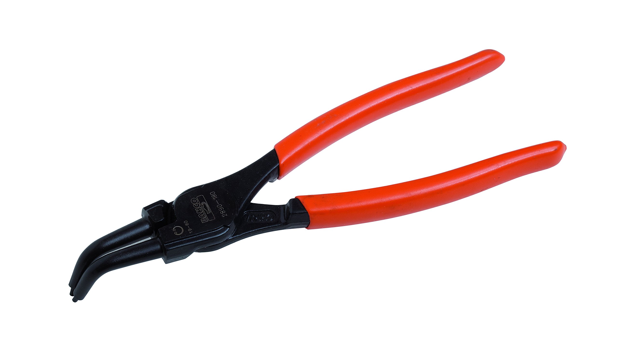 Bahco 2890-180 Internal Circlip Pliers with 90 Degree Offset Jaws, Multi-Colour, 180 mm
