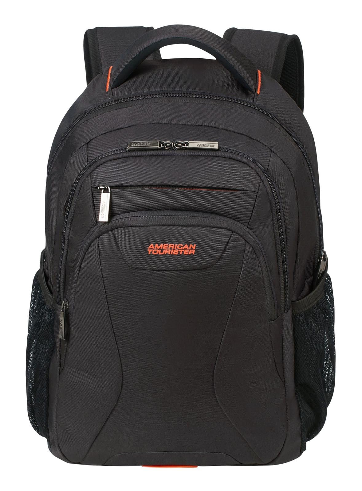 American Tourister AT Work - 15.6 Inch Laptop Backpack, 50 cm, 25 L, Black/Orange (Black/Orange)