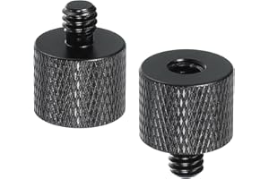 PATIKIL Tripod Screw Adapter 1/4" Female to 1/4" Male, 2 Pcs Tripod Nut Connectors Camera Mount Screw Camera Double Head Conv
