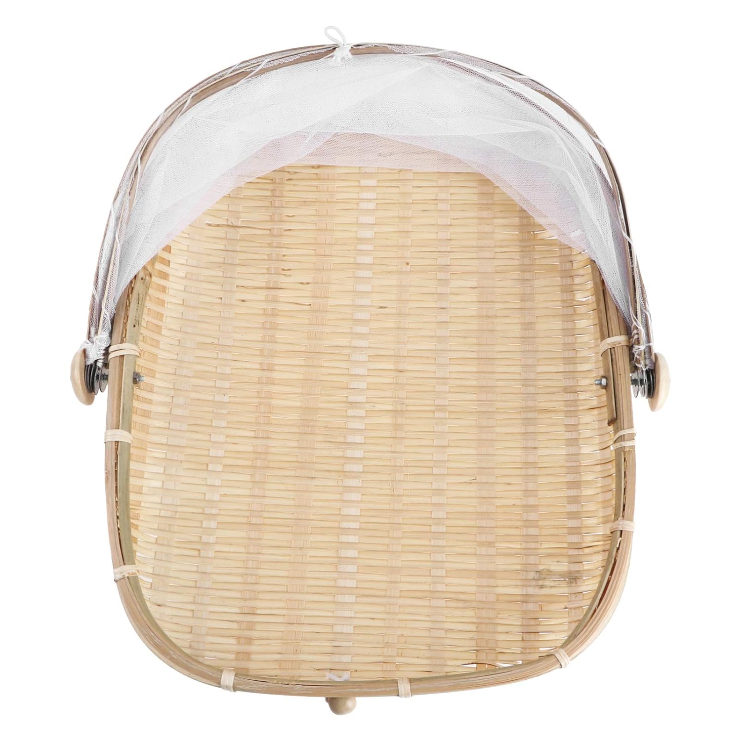 Buy UPKOCH Food Serving Tent Basket Bug Proof Bamboo Serving Basket Woven Rectangular Vegetable