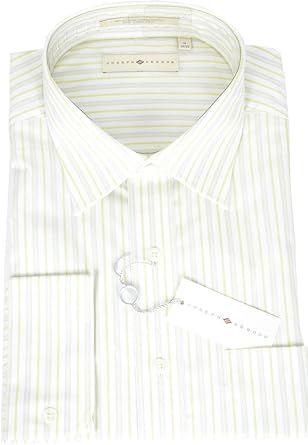 mens green striped dress shirt