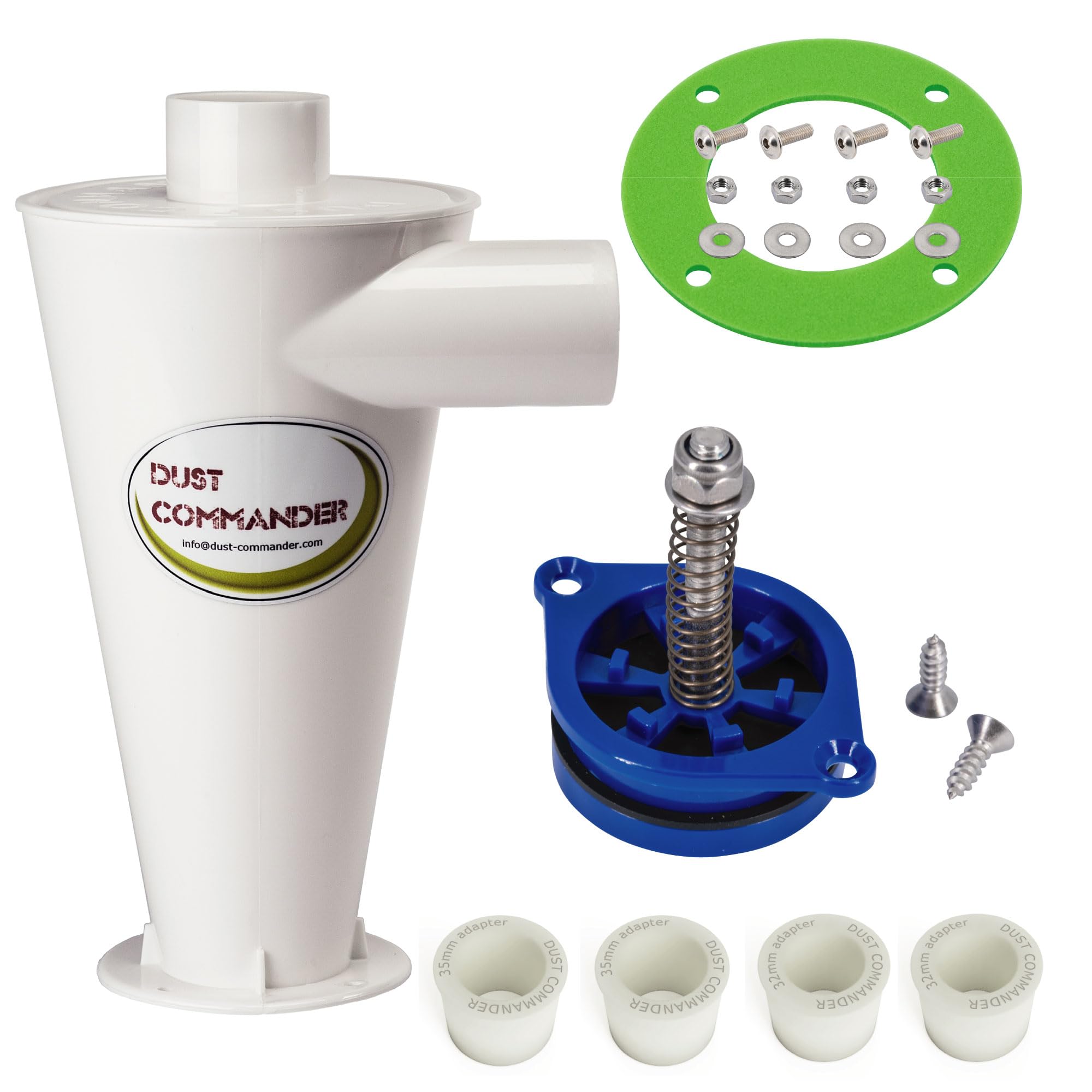 DUST COMMANDER CLC DIY BUNDLE - Classic CLC Cyclone Filter + DUST-SP Anti-Crush Valve