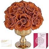 MAMAMIKO Forever Flowers Preserved Roses in Glass Vase, Flower for Delivery, Eternal Roses Romantic Gift for Women, Table Centerpiece Flowers for Home Decor, Birthday Anniversary Valentine’s Day Gift