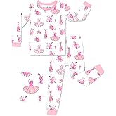 babee Reshinee Bamboo Viscose Toddler Girls Kids Pajamas Unicorn Mermaid Pjs Long Sleeve Snug fit 12M-8Y 2pcs Soft Jammies