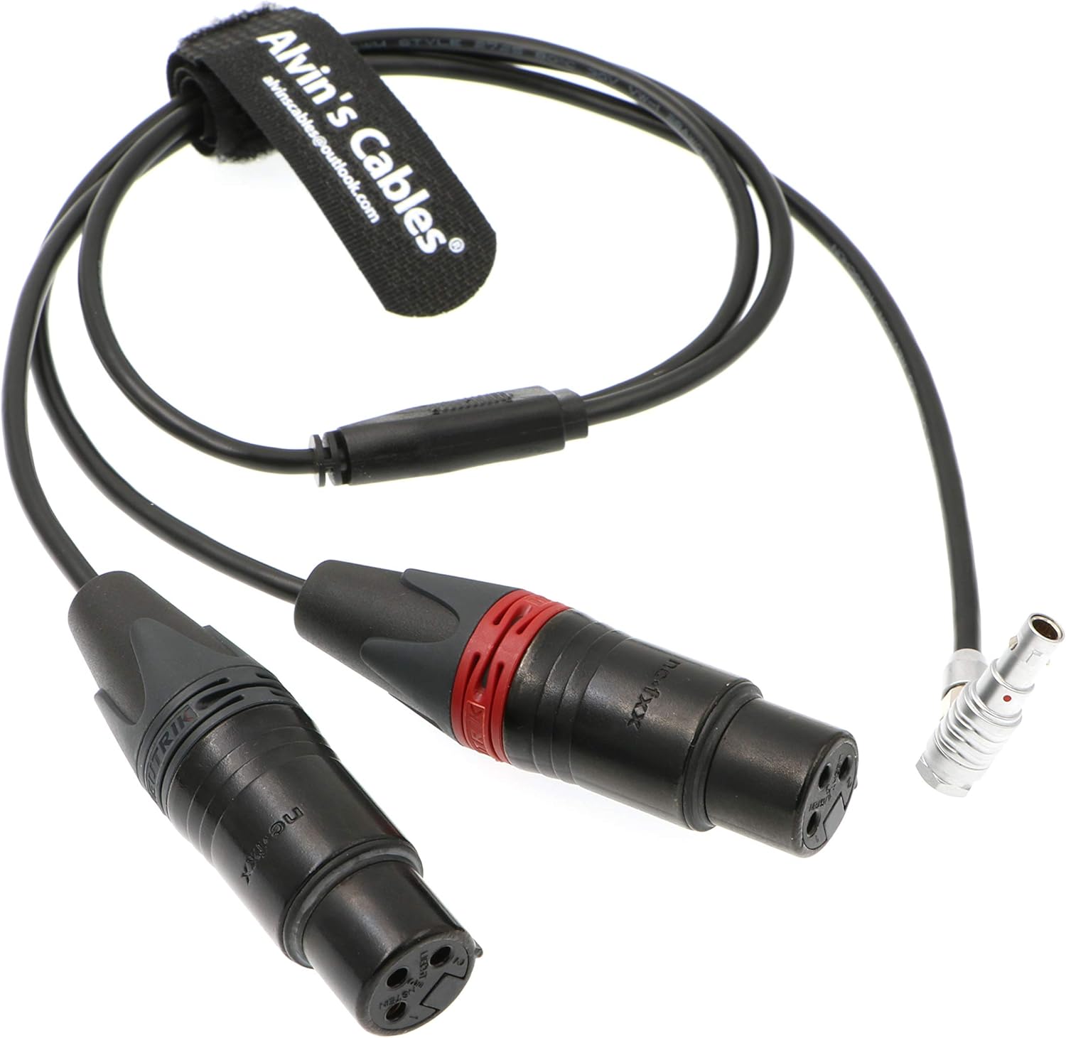 Alvin’s Cables Two XLR 3 Pin Female to 5 Pin Male Right Angle Audio