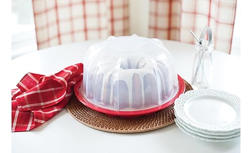 Nordic Ware Bundt Cake Keeper, Plastic, 13 in L X 12 in W X in H