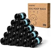 Dog Poop Bags 300 Count Leak Proof Easy Tear 15 Rolls Dog Waste Bags | HDPE Material, Heat-Sealed Leak Protection, Extra Thick, Unscented, 15Rolls, Strong &amp; Durable, Easy Tear Perforation