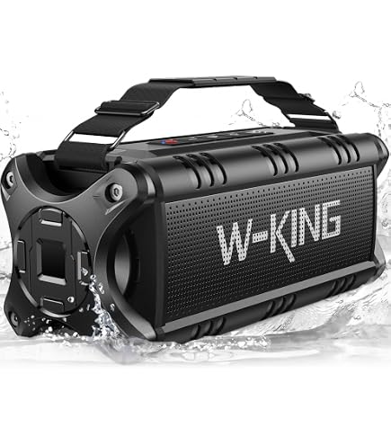 Amazon.com: W-KING T9-2 180W PEAK Bluetooth Speaker, 80W Portable