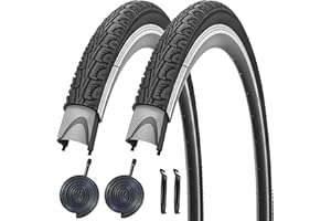 SIMEIQI 700x35C Bike Tire Foldable Replacement Tires with or Without Bike Tubes and Tire Levers for Road Bicycle