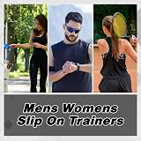 Hanani Slip On Trainers Mens Womens Casual Breathable Mesh Shoes EU45 UK10.5 view 7