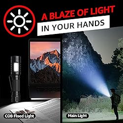 axefury Flashlight, Magnetic LED Flashlight,Small