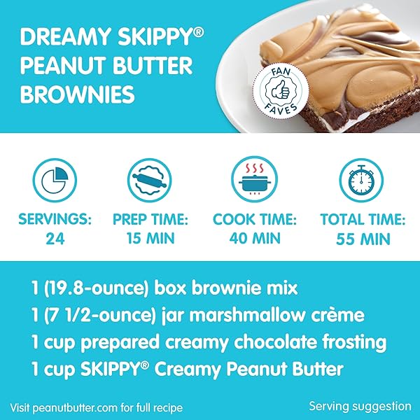 SKIPPY CREAMY PEANUT BUTTER, 5 POUND