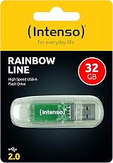 Intenso 32GB Rainbow USB 2.0 Flash Drive Transparent view 5