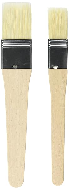 KAISER Backpinsel-Set 2-teilig Backpinsel Naturborsten 1' und 1,5' 20,5 cm Pâtisserie flexible Naturborsten 2 Pinselbreiten s