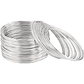 800 Loops Silver Memory Wire 22 Gauge Jewelry Wire Beading Wire for Jewelry Making, Rings, Necklace, Bracelet, DIY Crafting Wires