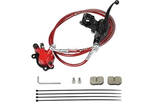 Relibupdater Hydraulic Brake System kit with 50 inch Hose Tube,Brake Pads,Brake Caliper Compatible with Baja Doodle Bug DB30R Mini Bike 212CC,SX500 Razor Electric dirt bike 79cc 97cc 100cc Go Karts