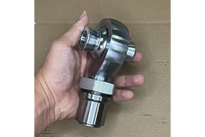 GaiRen 1.25'' Heim Joint Rod End Kit, Right Hand Thread 1 1/4'' Chromoly Joints Heat Treated Chromoly with Round Tube Adapter