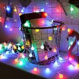 Rock Ninja Multicolour Globe Fairy Lights 6M 40 LED Battery Operated view 5