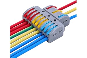 Koverflame Robust Lever Wire Kit: Quick Connect Electrical Splicing, Compact Conductor 28-12 AWG for Reliable Inline Circuits (LT933, 10)