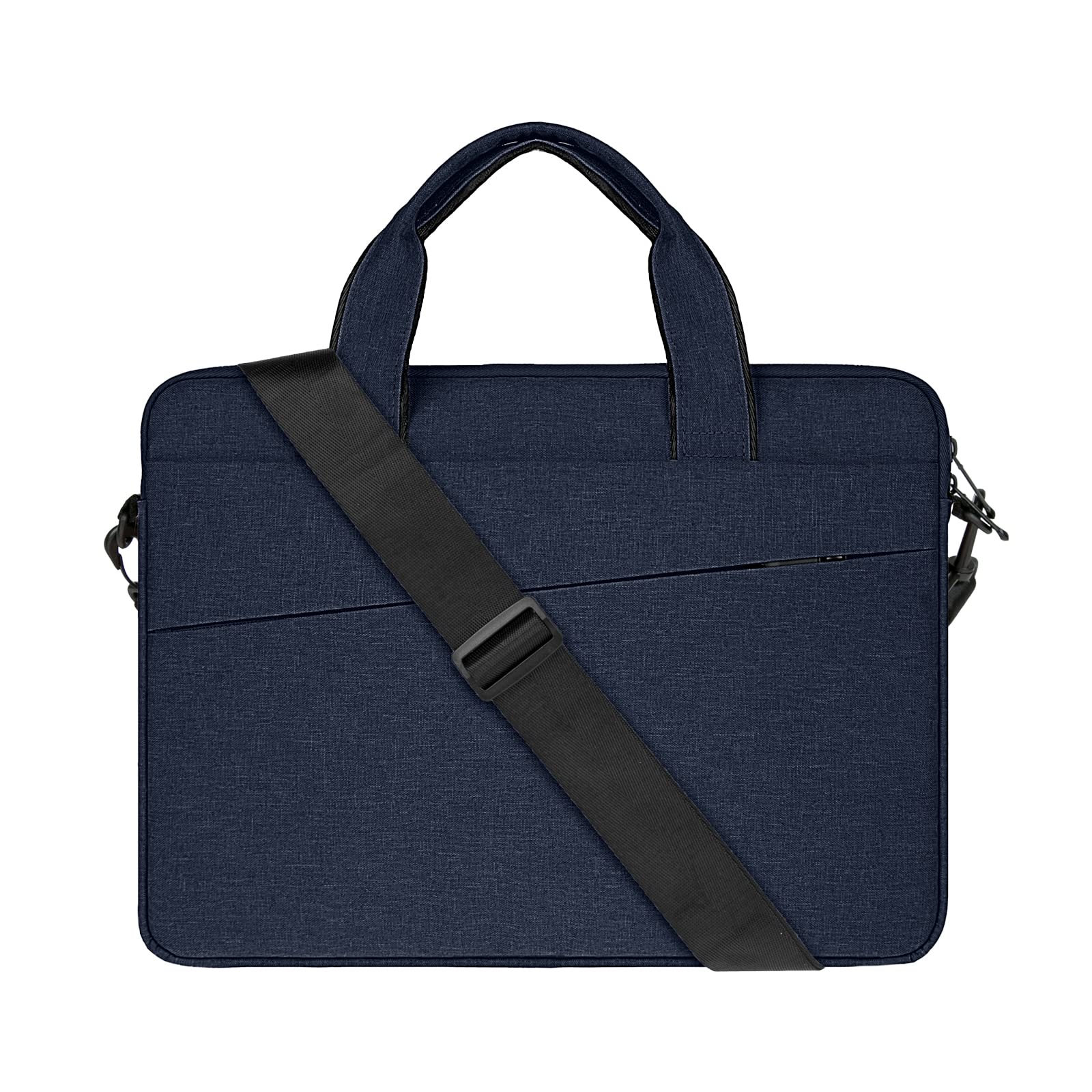 RAINYEAR 13 Inch Laptop Sleeve Shoulder Bag Compatible with MacBook 13.6" M2 A2681, 13.3 Air Pro M1/M2 A2338 A2337, 13.3" Chromebook Notebook Messenger Bag Carrying Case Briefcase, Navy Blue