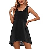 Ekouaer Womens Swimsuit Cover Up Sleeveless Bathing Suit Coverups Tank Bikini Coverup T Shirt Beach Dress 2026 S-XXL