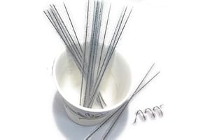 Weststone 100pcs 4" Metallic Twist Ties - Clear with Silver Glitter