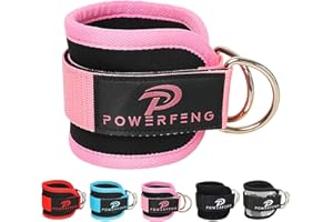 powerfeng Ankle Strap Cable Machine: Ankle Cable Attachments for Gym Ankle Cuff Cable Glute Kickback Ankle Straps for Leg & Glute Ankle Cuffs Women