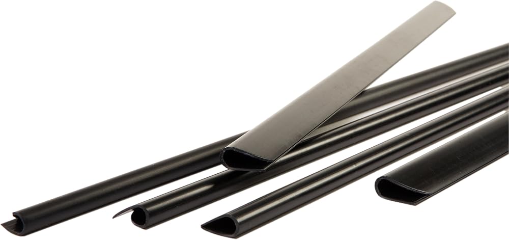 Pavo A4 Slide Binders 3mm 25 Sheet Capacity Black Pack of 100