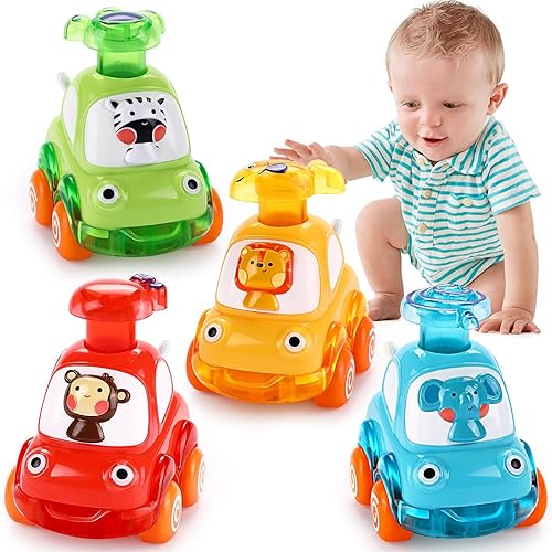 Cars Toys for Year Old Boy Birthday Gift: Press and Go Toys Cars