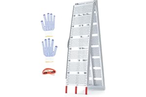 WheelX Loading Ramp – 940 Lbs Capacity, 7.5ft Aluminum Motorcycle Ramp for Pickup Trucks & Trailers, 91" L x 11.4" W, 1 Pc