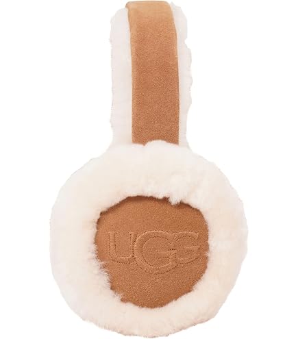 UGG Sheepskin Earmuff W Tasman イヤーマフ UGG, Womens, Tasman Sheepskin Earmuffs, Black II, One Size at