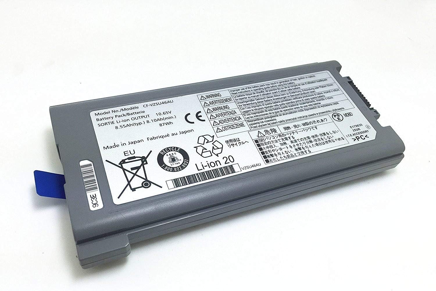 7XINbox 10.65V 87Wh 7800mAh CF-VZSU46S CF-VZSU46AU CF-VZSU71U CF-VZSU72U CF-VZSU1430U CF-VZSU46 CF-VZSU46U CF-VZSU46R Laptop Battery compatible with Panasonic Toughbook CF-30 CF-31 CF-53