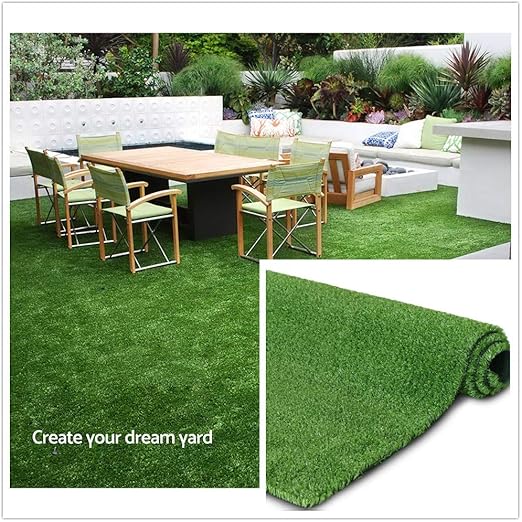 Artificial Grass Rug 0.4" Customized Sizes,6FTX10FT Fake