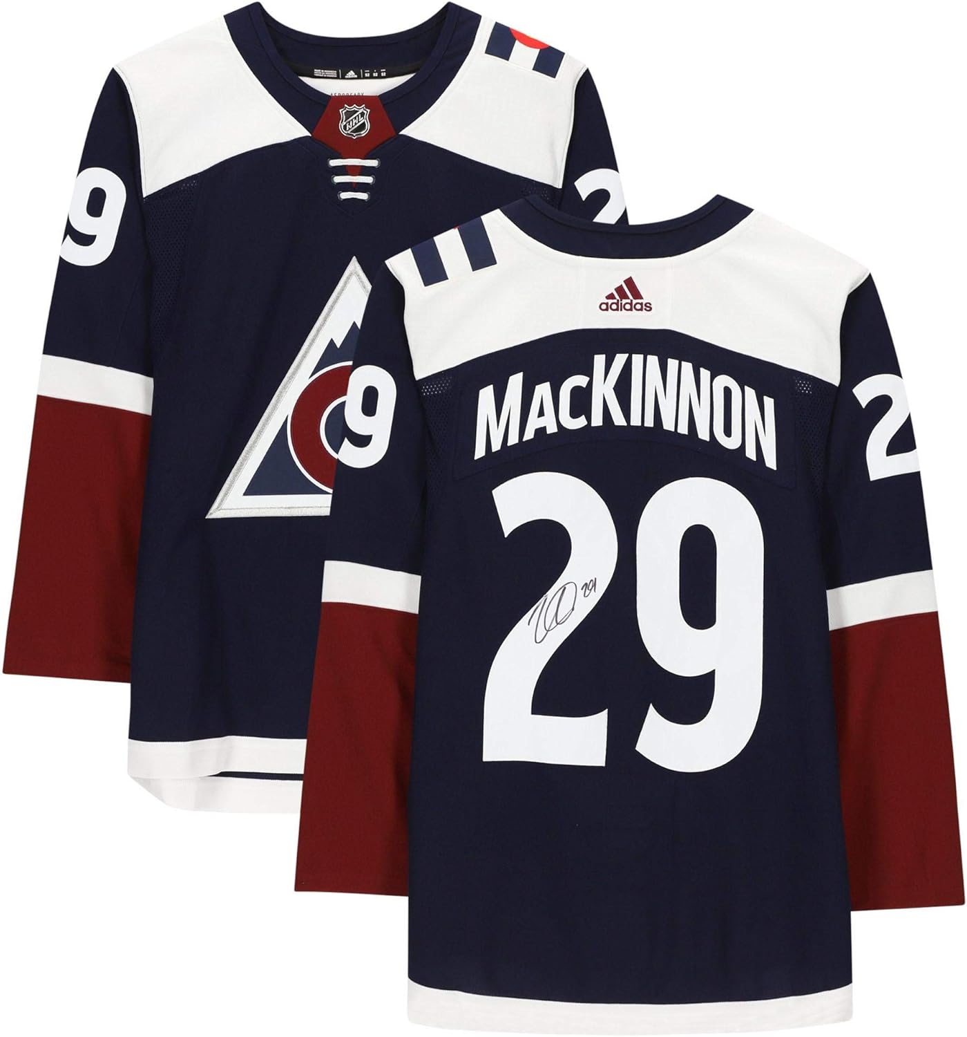 Nathan MacKinnon Colorado Avalanche Autographed Navy Alternate Adidas