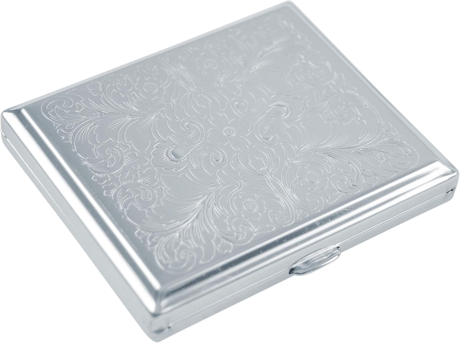 Germanus cigarette case, made in Germany, silver colours, for 85 mm standard and filterless, für 85mm Standard und filterlose Größe