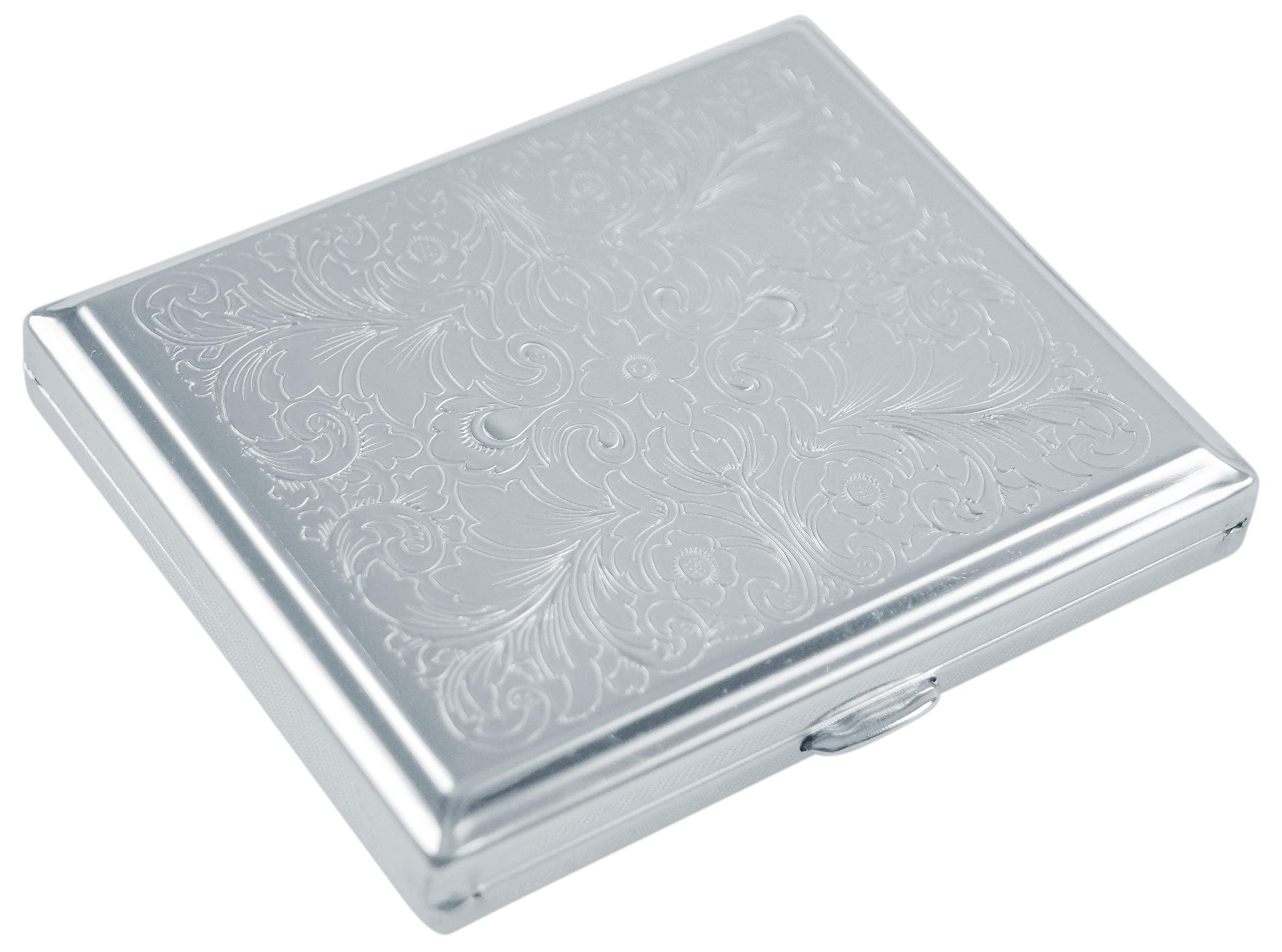 Germanus cigarette case, made in Germany, silver colours, for 85 mm standard and filterless