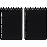 コクヨ メモ ソフトリング ビジネス 方眼罫 70枚 2冊 A7 黒 メ-SV477S5-D