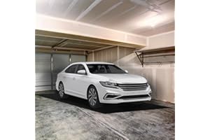 ITSOFT Garage Floor Mat for Under Car 17.4x6.6 Feet, Oil Spill Mat & Mechanic Pad, Oil Drip Pan, Absorbent, Washable, Non Slip & Waterproof Garage Mats